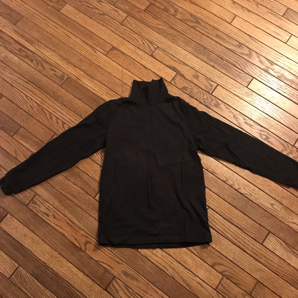 Basic Edition Youth Black Turtleneck, Extra Large